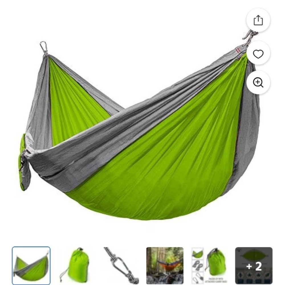 NWT Camping Hammock Grizzly Peak Green & Stone